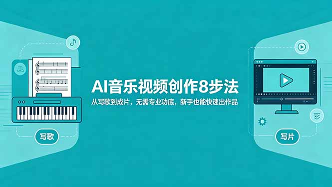 AI音乐视频创作8步法：从写歌到成片，无需专业功底，新手也能快速出作品-皮皮网创