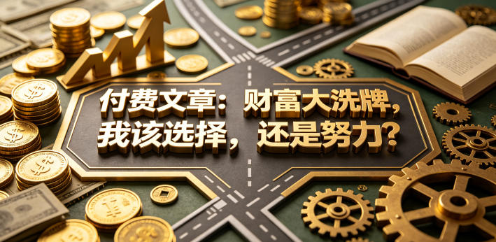 付费文章：财富大洗牌，我该选择，还是努力？-皮皮网创