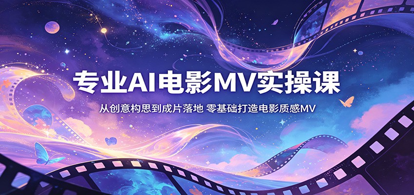 专业AI电影MV实操课：从创意构思到成片落地，零基础打造电影质感MV-皮皮网创