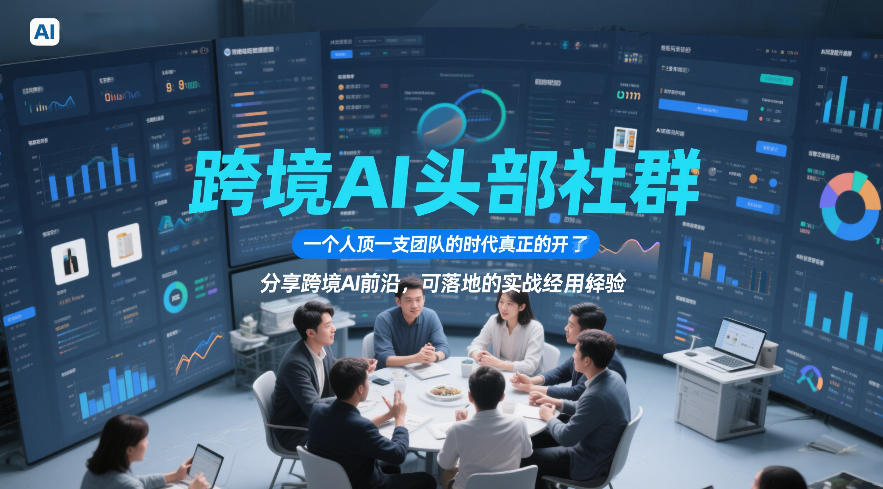跨境AI头部社群，一个人顶一支团队的时代真正的开始了，分享跨境AI前沿，可落地的实战经验(更新5月11日)-皮皮网创
