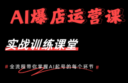 AI爆店运营，从0-1实体店流量起号课程-皮皮网创
