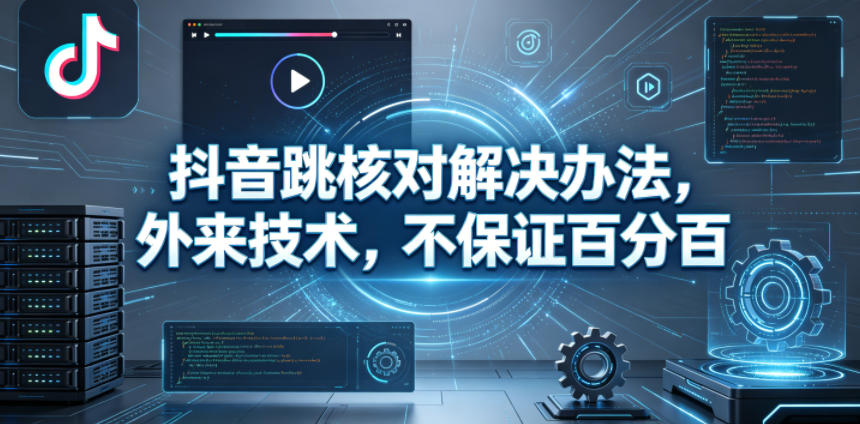 抖音跳核对解决办法，外来技术，不保证百分百-皮皮网创