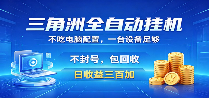 三角洲全自动挂机项目，防封稳账号，日收益300+，收益全程包回收，省心稳赚-皮皮网创
