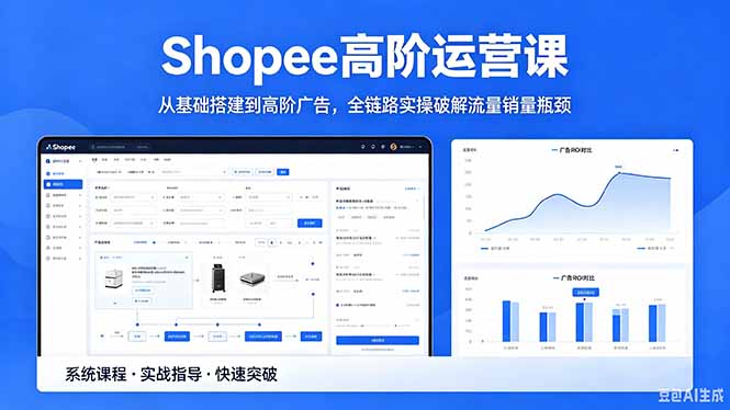 Shopee高阶运营课-2026年5月更新，从基础搭建到高阶广告，全链路实操破解流量销量瓶颈-皮皮网创
