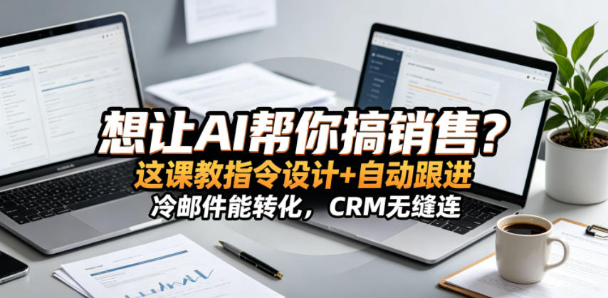 想让AI帮你搞销售?这课教指令设计+自动跟进,冷邮件能转化,CRM无缝连!【原创双语字幕】-皮皮网创