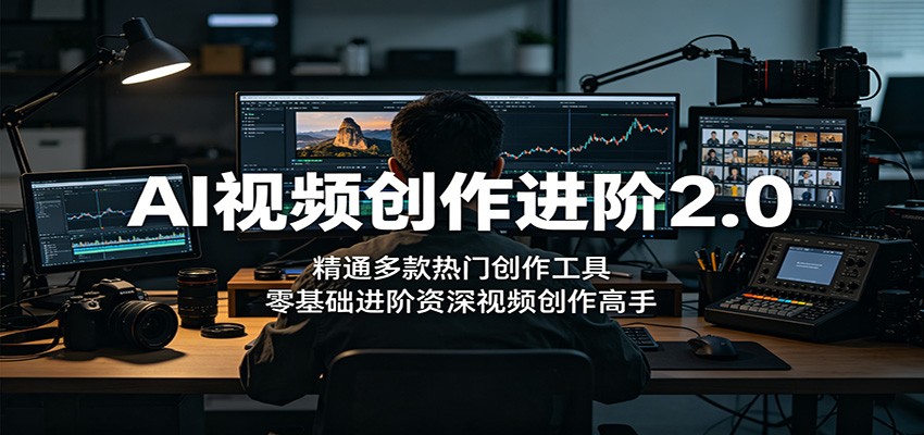 AI视频创作进阶2.0：精通多款热门创作工具，零基础进阶资深视频创作高手-皮皮网创