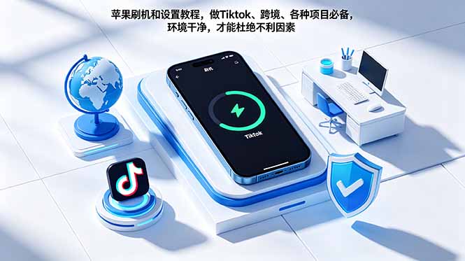 苹果刷机和设置教程,做Tiktok、跨境、各种项目必备,环境干净,才能杜绝不利因素-皮皮网创