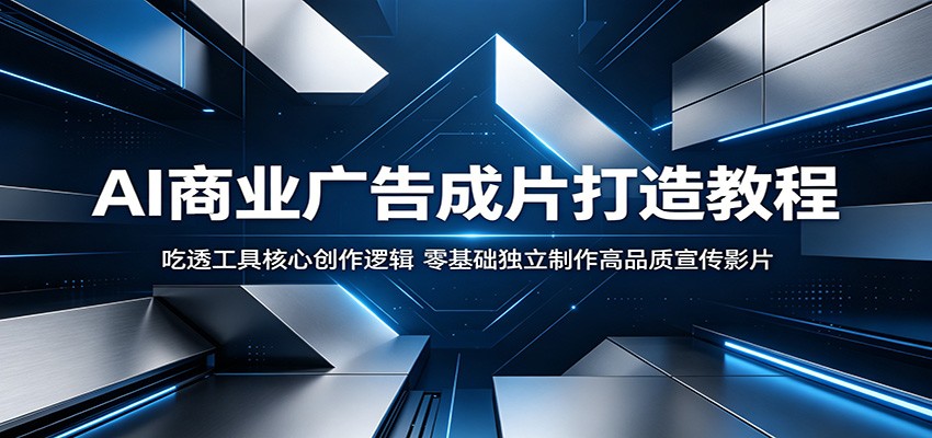 AI商业广告成片打造教程:吃透工具核心创作逻辑,零基础独立制作高品质宣传影片-皮皮网创