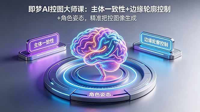 即梦AI控图大师课：主体一致性+边缘轮廓控制+角色姿态，精准把控图像生成-皮皮网创