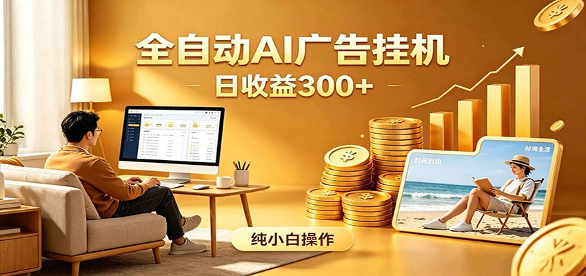 AI风口项目，全程解放双手，后台自动运行赚取收益，每天稳定收益300+-皮皮网创