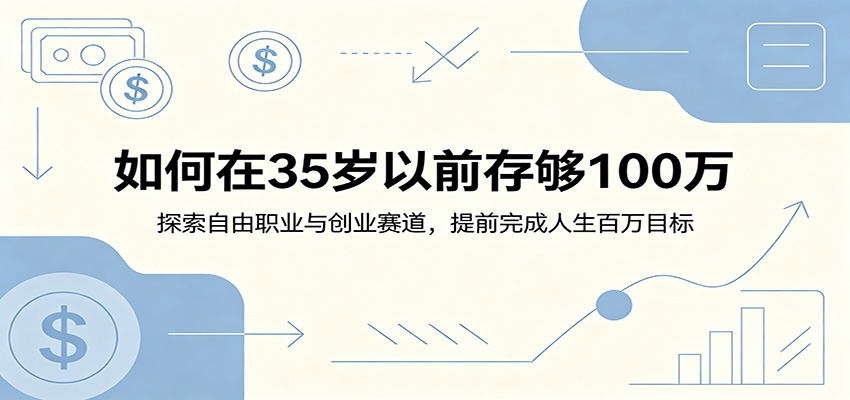如何在35岁以前存够100万:探索自由职业与创业赛道,提前完成人生百万目标-皮皮网创