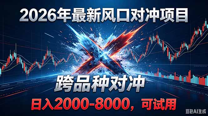 2026创业新风口!最新对冲!跨品种对冲!日收益2000-6000+-皮皮网创