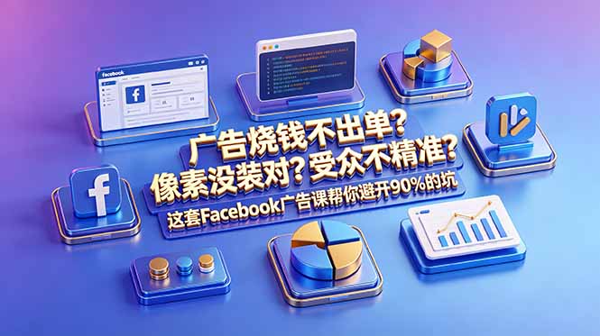 广告烧钱不出单？像素没装对？受众不精准？这套Facebook广告课帮你避开90%的坑-原创双语字幕-皮皮网创