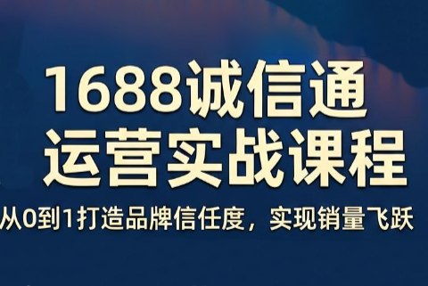 看山老师·阿里巴巴1688诚信通运营课程-皮皮网创