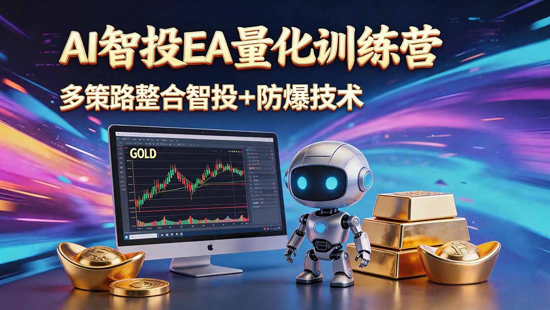 AI智投EA量化运营技术,自动化黄金操盘技术,小白也可以轻松上手日入1000+-皮皮网创