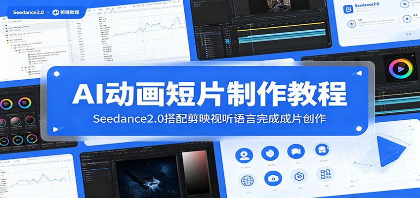 AI动画短片制作教程：Seedance2.0搭配剪映视听语言完成成片创作-皮皮网创
