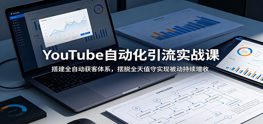YouTube自动化引流实战课：搭建全自动获客体系，摆脱全天值守实现被动持续增收-皮皮网创