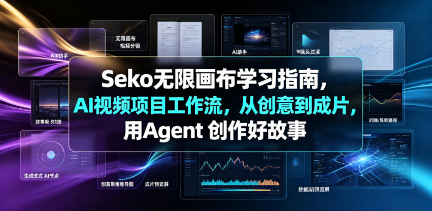 Seko无限画布学习指南,AI视频项目工作流,从创意到成片,用Agent 创作好故事-皮皮网创