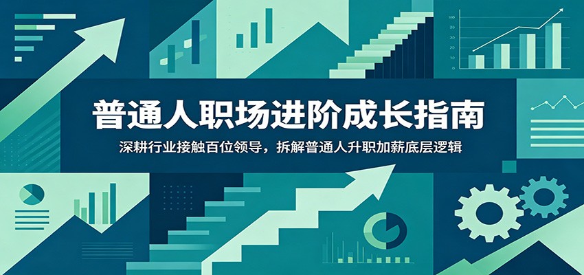 普通人职场进阶成长指南：深耕行业接触百位领导，拆解普通人升职加薪底层逻辑-皮皮网创