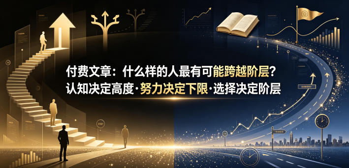 付费文章:什么样的人最有可能跨越阶层?认知决定高度·努力决定下限·选择决定阶层-皮皮网创
