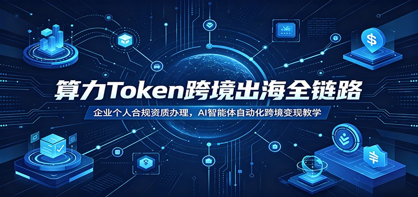 算力Token跨境出海全链路:企业个人合规资质办理,AI智能体自动化跨境变现教学-皮皮网创