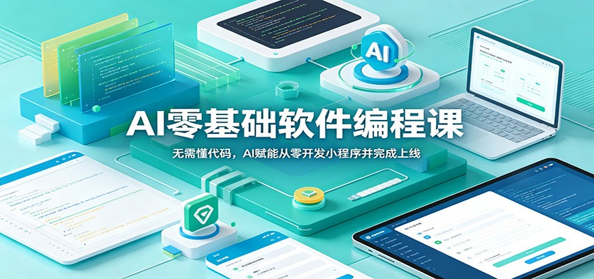 AI零基础软件编程课：无需懂代码，AI赋能从零开发小程序并完成上线-皮皮网创