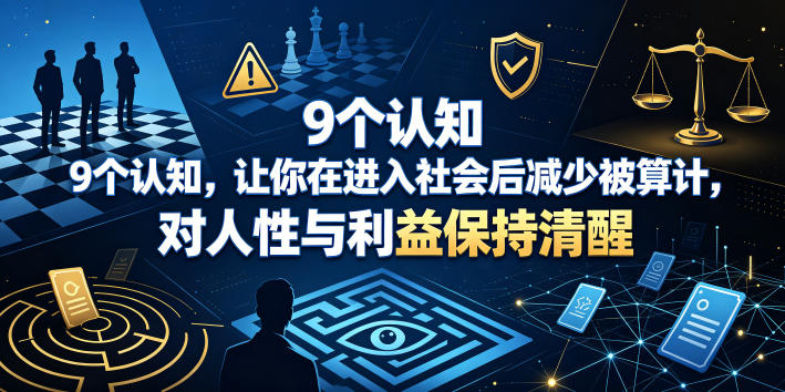 付费文章：9个认知，让你在进入社会后减少被算计，对人性与利益保持清醒-皮皮网创