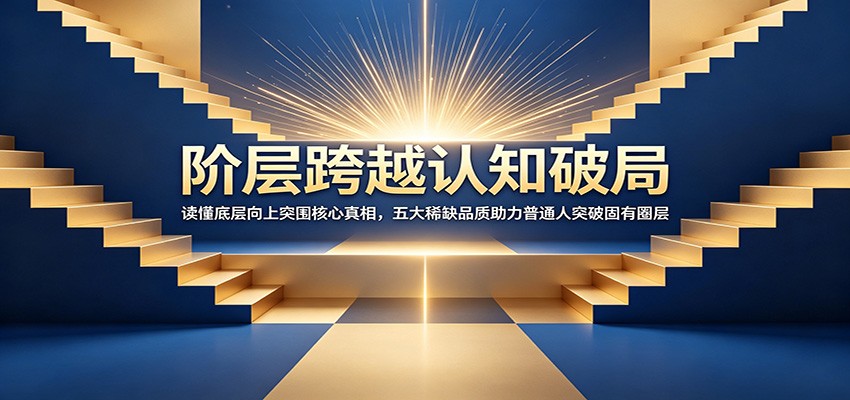 阶层跨越认知破局：读懂底层向上突围核心真相，五大稀缺品质助力普通人突破固有圈层-皮皮网创