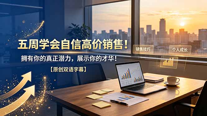 五周学会自信高价销售！拥有你的真正潜力，展示你的才华！【原创双语字幕】-皮皮网创