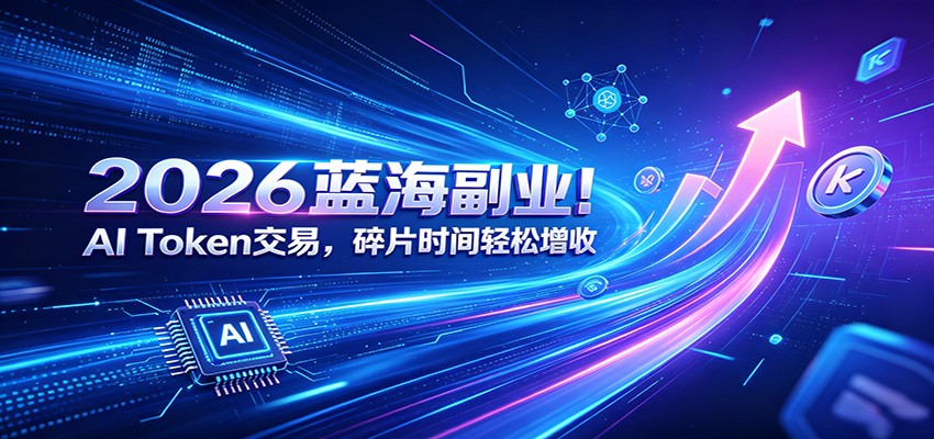 2026蓝海副业！AI Token交易，碎片时间轻松增收-皮皮网创