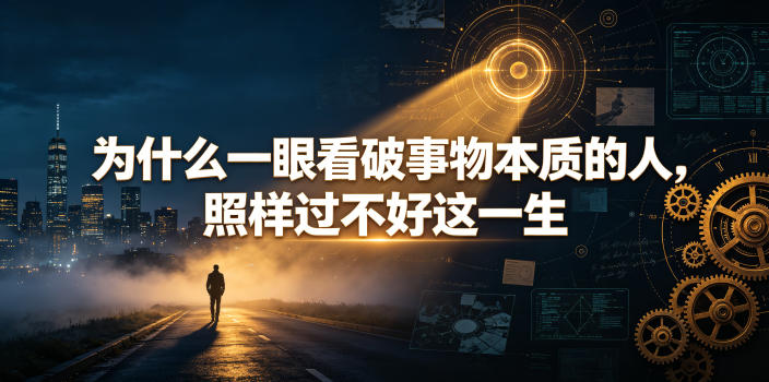 付费文章：为什么一眼看破事物本质的人，照样过不好这一生-皮皮网创