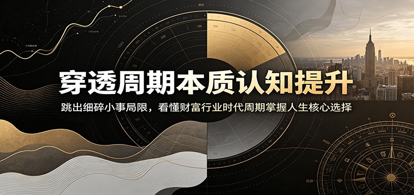 穿透周期本质认知提升:跳出细碎小事局限,看懂财富行业时代周期掌握人生核心选择-皮皮网创