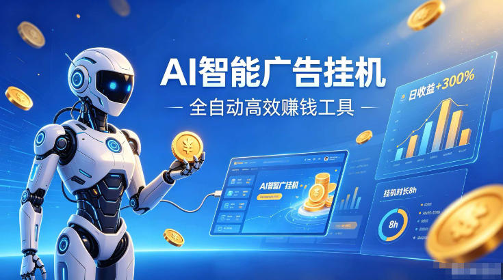 AI智能广告挂G,在家自动賺收益,全程无需人工操作、不用直播、不用拉人【揭秘】-皮皮网创