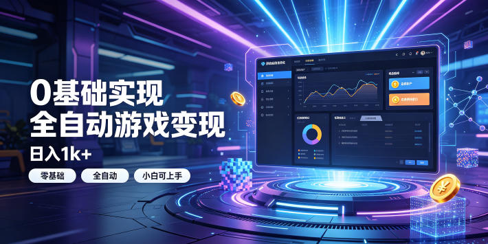 0基础实现全自动游戏变现,日入1k+,小白直接上手搞钱!【揭秘】-皮皮网创