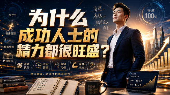付费文章:为什么成功人士的精力都很旺盛?-皮皮网创