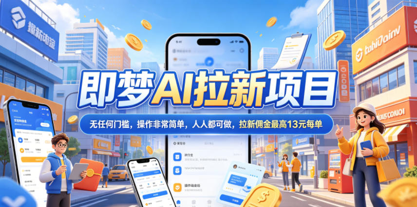 2026年即梦AI拉新项目最新玩法，无任何门槛，操作非常简单，人人都可做，拉新佣金最高13米每单(更新08月07日)-皮皮网创