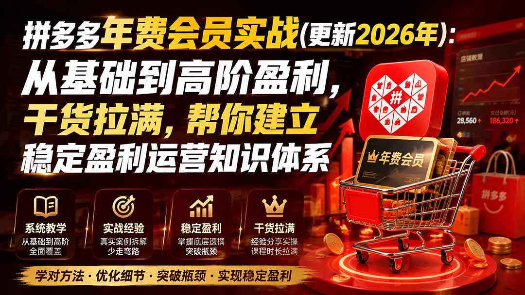 拼多多年费会员实战(更新2026年-皮皮网创