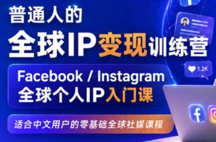 建立海外社媒底层逻辑,打造能变现的个人IP-皮皮网创