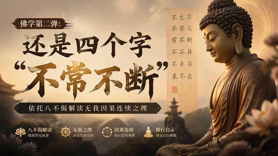 付费文章:佛学第二弹:还是四个字“不常不断”依托八不偈解读无我因果连续之理-皮皮网创