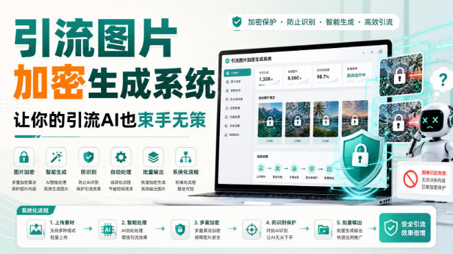 引流图片加密生成系统，让你的引流AI也束手无策-皮皮网创