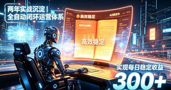 两年实战沉淀｜全自动闭环运营体系，实现每日稳定收益300+【揭秘】-皮皮网创
