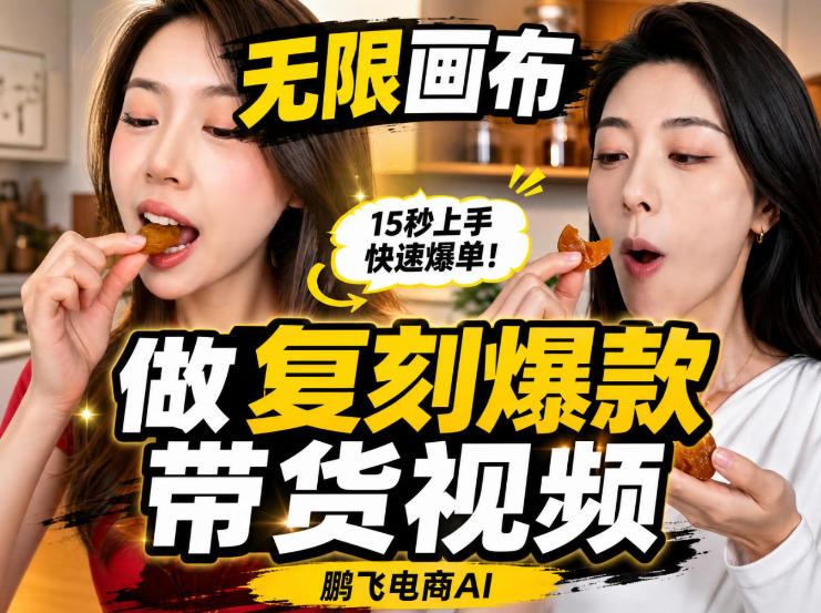 无限画布实操教程，搭一个炸裂级黑科技工作流——一键复刻爆款带货视频-皮皮网创