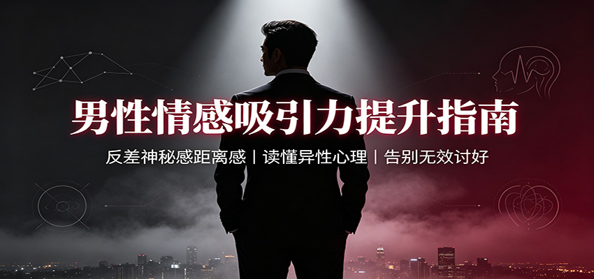 男性情感吸引力提升指南：反差神秘感距离感，读懂异性心理，告别无效讨好-皮皮网创