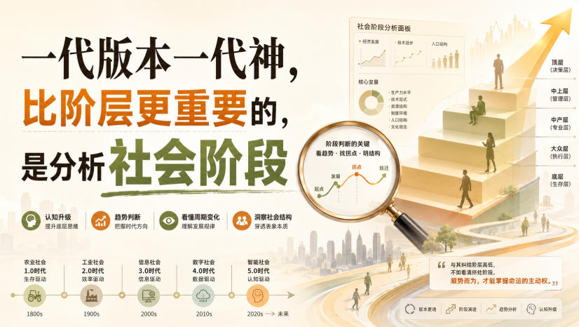 付费文章：一代版本一代神，比阶层更重要的，是分析社会阶段-皮皮网创