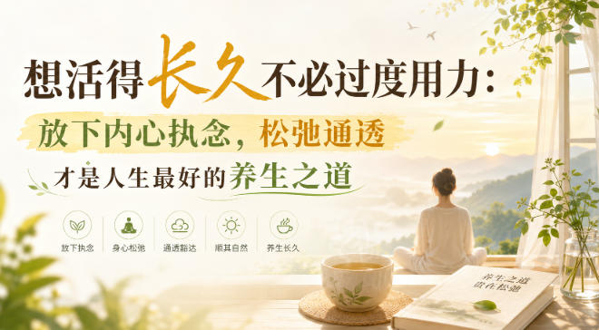 付费文章:想活得长久不必过度用力:放下内心执念,松弛通透才是人生最好的养生之道-皮皮网创