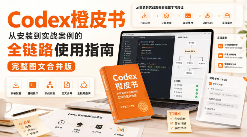Codex橙皮书,从安装到实战案例的全链路使用指南,完整图文合并版-皮皮网创