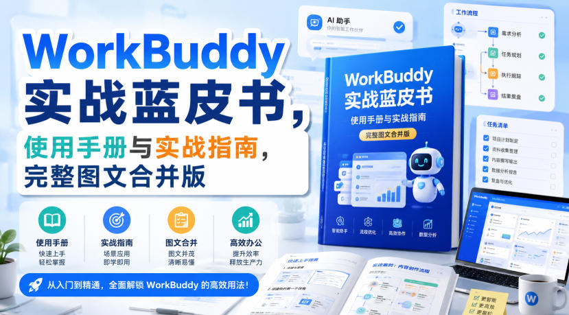 WorkBuddy实战蓝皮书，使用手册与实战指南，完整图文合并版-皮皮网创