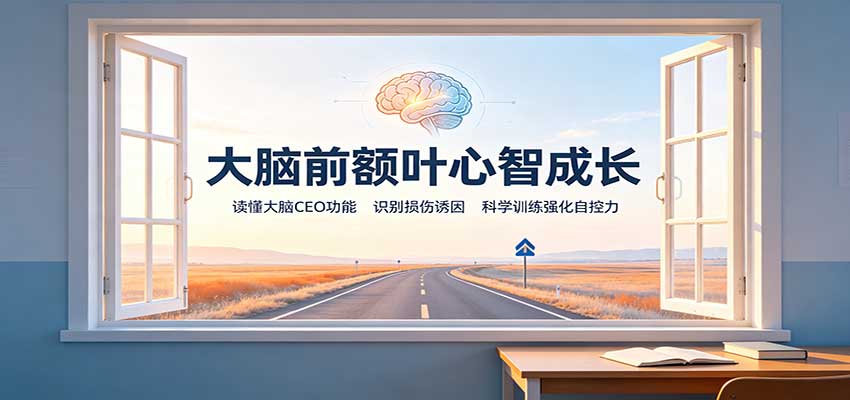 大脑前额叶心智成长:读懂大脑CEO功能,识别损伤诱因,科学训练强化自控力-皮皮网创