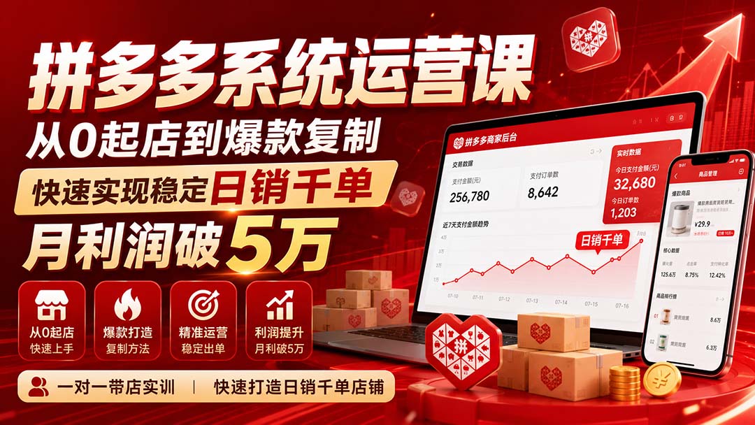 拼多多系统运营课(更新8月-皮皮网创