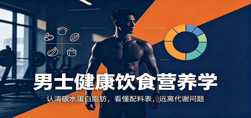男士健康饮食营养学：认清碳水蛋白脂肪，看懂配料表，远离代谢问题-皮皮网创